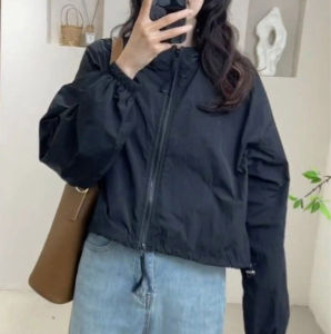 เสื้อกันแดดสาวน้อย เสื้อแจ็กเก็ตกันแดดทรงหลวมบางสำหรับฤดูร้อน