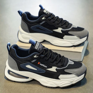 Platform Sneakers Men Versatile Running Shoes Fashion Breathable Men Walking Shoes Anti Slip Wear-resistant Casual Sport Shoes