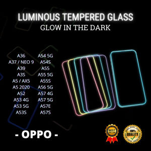 TEMPERED GLASS LUMINOUS GLOW IN THE DARK OPPO A36-A37 / NEO 9-A39-A3S-A5 / AX5-A5 2020-A52-A53 4G-A53 5G-A53S-A53S 5G-A54 4G-A54 5G-A54S-A55-A55 5G-A55S-A56 5G-A57 4G-A57 5G-A57E-A57S