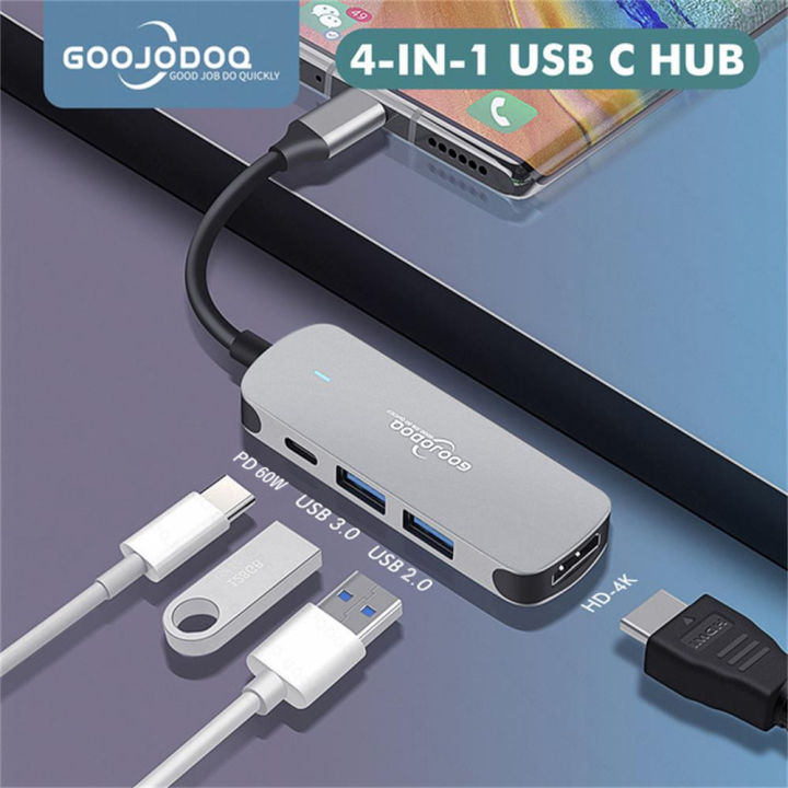 GOOJODOQ USB Type C Hub in Adapter USB C to USB HDMI