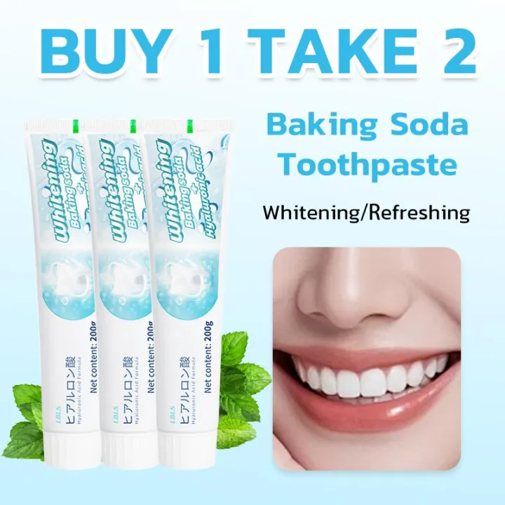 『BUY 1 TAKE 2』LBLS whitening toothpaste acidic dual effect fresh breath ...