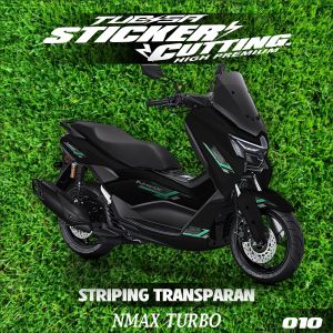 Striping Nmax turboTransparan UV Sticker Nmax turbo List Motif Varian Warna kode.010