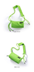 Casual crossbody bag lightweight and simple Japanese-style trendy niche shoulder bag for men and women geometric couples cylindrical phone bag
