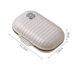 7 Day Pill Organizer Moisture Proof Sealed Portable Medicine Box for Travel Supplements and Jewelry