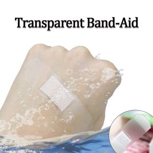 120Pcs Medical Transparent Hemostatic Band-aid Disposable Waterproof First Aid Bandage Wound Protection Patch