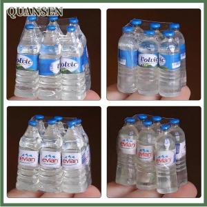 QUANSEN 1:12 Resin Mini Simulation Mineral Water Bottle Model Doll House Miniature Kids Gift Toys Home Decoration Accessories
