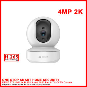EZVIZ TY1 2K 4MP H.265 Smart Wi-Fi Pan & Tilt CCTV Camera CS-TY1-C0-8B4WF