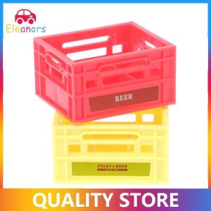 [Eleanor] 1:12 Dollhouse Miniature Basket Drink Storage Basket Beer Cofee Basket Model Kitchen Decor Toy Doll House Accessories