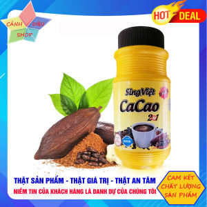 Bột cacao Sing Việt (Hộp 400g) Kakao nguyên chất 2 in 1 ca cao thơm ngon bổ dưỡng