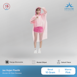 CRYSLENE Jas Hujan Plastik Ponco Raincoat