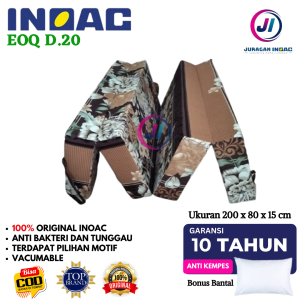 [ 80 x 15 ] Kasur Lipat Busa INOAC EOQ D20 Ukuran 80 x 15 x 200 cm Gratis Bantal Original Garansi 10 Tahun Murah