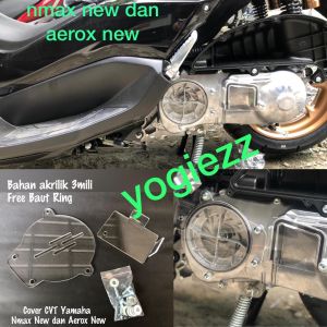 cover cvt all new yamaha nmax aerox 150 new visor samping cover cvt shield nmax aerox 2020 2021 new cover visor acrelic akrilik