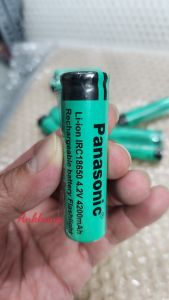 Pin sạc 18650 Panasonic 4.2V - 4.200mAh đầu bằng - Dùng cho quạt sạc đèn pin tông đơ...