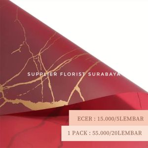 SFS - [5 LEMBAR] KERTAS WRAP BUNGA MARMER / MARBLE KERTAS BUNGA KOREA PAPER PEMBUNGKUS BUNGA WATERPROOF DIY BUKET BUNGA FLORIST
