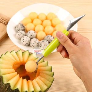 MYX Store Sendok Scoop Pencongkel Buah Serbaguna Stainless Steel Pengerok / Kerokan Buah / Pisau Ukir bentuk Bulat / Sendok ice cream / Sendok Serbaguna