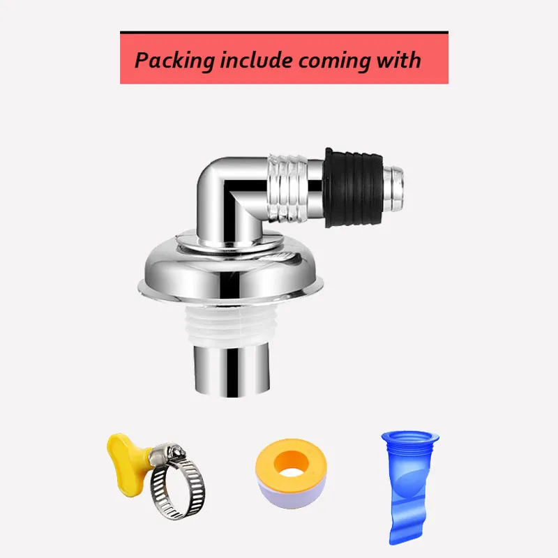 Washing Machine Basin Sink Sewer Drain Pipe For Floor Drain or PVC Pipe  Dual single Connector Bend Drain Inlets Drain Outlet Drain Backflow Drain  Seal