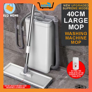 Melo home New Upgrade Wet & Dry Mop 99.9% Sterilization Smart Mop Washing machine flat mop automatic clearing