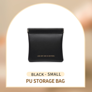 Mini Organizer Bag Women Simple PU Leather Jewelry Bag Makeup Case Lipsticks Bag Coin Purses