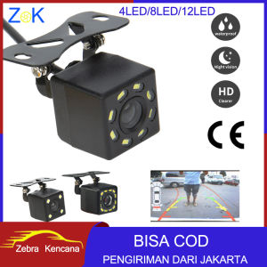 (Dikirim Dari Jakarta) Kamera Mundur Rear Camera Mobil 12LED Universal View Camera Parkir Mobil Dengan LED Car Rear View Camera (Kabel Video 6m + Kabel Daya 1m)