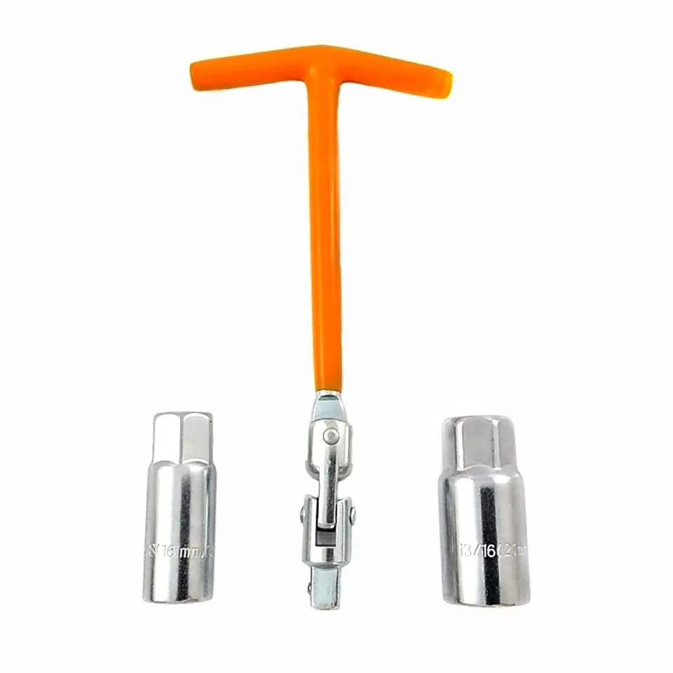 Dinqi T-handle Spark Plug Wrench 2 in 1 (For Spark Plug 16mm