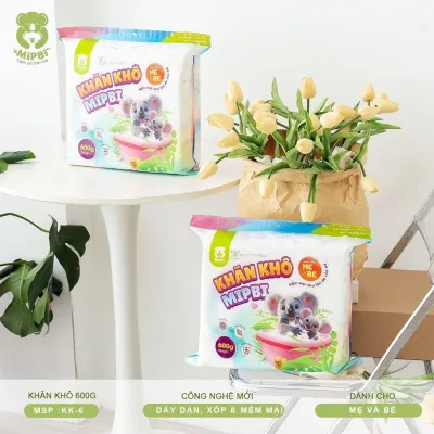 (MẪU MỚI) Khăn Vải Khô Đa Năng Cao Cấp MIPBI 600gr Cho Mẹ Và Bé - An Toàn - Mềm Mại - Sử Dụng Đa Năng