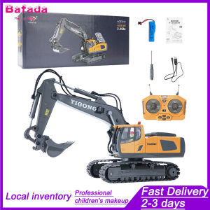 SD [Local Stock]Bafada 1:20 Excavator RC Crawler Tractor Toy High Simulation Remote Control270 °   Rotating Truck RC Car6 Channel Construction Vehicle with Flashing Lights2025