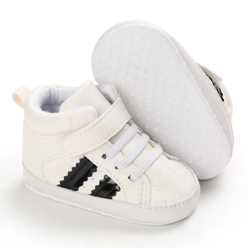 Christening Baby Boy Shoes Year Old Babies Fashion White Baptismal Shoes  0-18 Months Fashion for Baptism Shoes for Boy Girls Soft Sole Sneakers