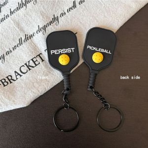MARBLEX Dopamine Pickleball Paddle Keychain with Buckle Detachable Fitness Series Pendant Pickleball Racket Pendant Bag Accessories