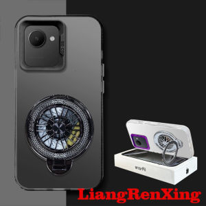 FOR เคส เคสสำหรับ Realme C30S C30 REALME ขนาด5กรัมเคสแข็งเคสใส่โทรศัพท์ตัวป้องกัน TPU ฝาครอบกันกระแทกเรียบดีไซน์ใหม่สวยงามพร้อมขาตั้งสำหรับผู้ชาย CYTLZJ01ยึดไจโร