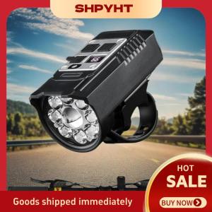 SHPYHT 1 bộ đèn trước xe đạp LED Đèn xe đạp có thể sạc lại Loại C đèn tay lái siêu nhẹ đèn pin xe đạp chống nước đèn pha xe đạp