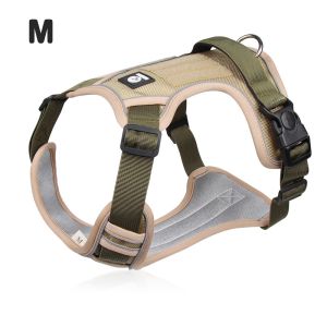 CANICECA Reflective Dog Leash Vest Wear-resistant Shockproof Dog Chest Strap Durable Adjustable Dog Leash for Golden Retrievers Small Medium and Large Dogs