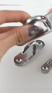 Klimo Stainless Steel Ceiling Mount Hooks Wall Boat Garage Hammock Hanger Ring Plate Mount 1Pc