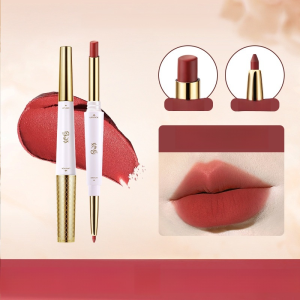 Double-ended lipstick/lip liner Non-smudge double-ended lipstick Velvet matte finish Matte and brightening effect Non-drying Long-lasting color