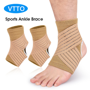 VTTO 1Pair Sports Ankle Brace Compression Sleeve with Adjustable Straps Arch Support & Foot Stabilizer Elastic Wrap for Plantar Fasciitis Achilles Tendonitis Recovery Sports Bandage Sock