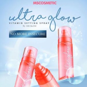 MS Glow Ultra Glow Vitamin Setting Spray Makeup Wajah Finishing Make Up Base Glowing