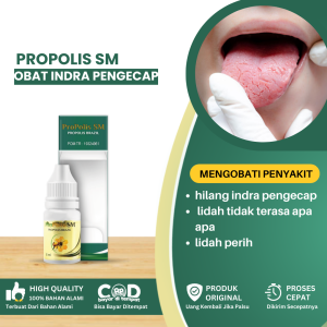 Obat Hilang Indra Pengecap Obat Hilang Indra Pengecap Di Lidah Obat Lidah Tidak Terasa Apa Apa Obat Atasi Indra Pengecap Hilang Obat Lidah Sakit Obat Lidah Mati Rasa Obat Lidah Perih - Propolis SM