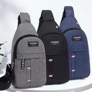 Bisa COD Hot Sale 2022 Tas Sport Waist Bag Casual Simple Selempang Dada Fashion Wanita Small Korean Tas Bahu Multifungsi Fashion Pria Tas Selempang Pada Bahu Tas Selempang Travel Tas Dada untuk Pria tersedia 3 warna hitam navy abu