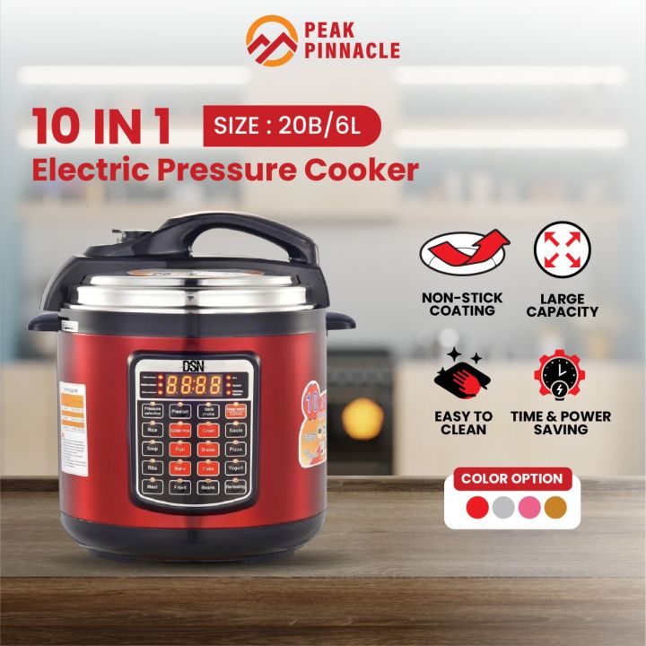 BEST SELLER】DSN 20B 6L Electric Pressure Cooker Rice Cooker