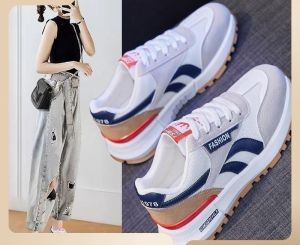 รองเท้าผ้าใบ ผ้าใบแฟชั่น สำหรับผู้หญิง ดีเทลสวยมาก สไตล์เกาหลี ใส่วิ่ง ใส่ทำกิจกรรมนอกบ้าน