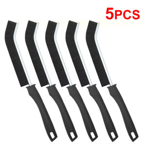 5pcs Multi-purpose Cleaning Window Brush Groove Gap Cleaner Nylon Sink Brush Long Handle Floor Seam Brush Bathroom Dead-end Deep alloy