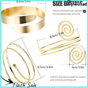 【WQ】 COD Fashion Arm Bracelet for Women Girls Mental Open Upper Arm Bangle Bracelet Simple Adjustable Armlet Armband