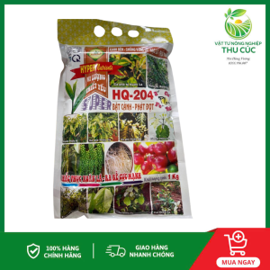 Phân Bón Vi Lượng  SUPER HQ204 BẬT CHỒI-PHÁT ĐỌT Xanh Bền Chống Vàng Lá Bạc Lá Thối Rễ Khắc Phục Xoăn Lá