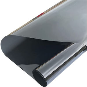 Self-adhesive Glass Window Sticker Mirror Window Film Reflection Tint Solar Glass Sticker Summer One Way Mirror Heat Insulation Vinyl Anti-UV Privacy Sun Screen Film For Home Office