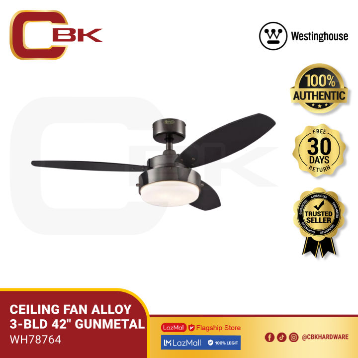Westinghouse 42 inches Alloy Ceiling Fan (Black/Graphite) 78764