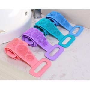 Dây Tắm Chà Lưng Silicon 2 Mặt Massage – Tẩy Da Chết Làm Sạch Toàn Thân Co Giãn Dễ Treo