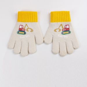 OKDEALS น่ารัก การ์ตูน ถุงมือถัก หลักฐานความเย็น ป้องกันลม ถุงมือเต็มนิ้ว ใหม่ อบอุ่น ถุงมือเด็ก ฤดูหนาว