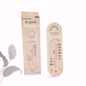 Wall Thermometer Indoor Outdoor Temperature and Humidity Measure Meter Room Greenhouse Office Household Thermohygrometer Hygrometer