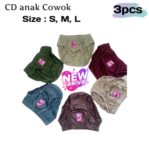 3pcs Celana Dalam Anak Laki CD anak Cowok