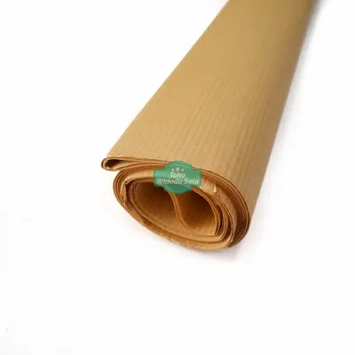 Kertas Samson Kraft 90x120cm Tebal 38 Gram (Lebih Tebal Dari Yang Normalnya 30 Gram Di Pasaran) Sampul Buku Payung Coklat - 10 Lembar