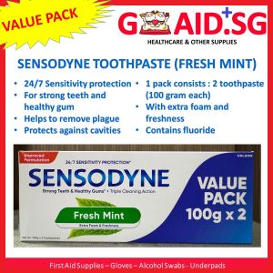 [Value Pack] SENSODYNE Toothpaste Fresh Mint (100 gram x 2 tubes)